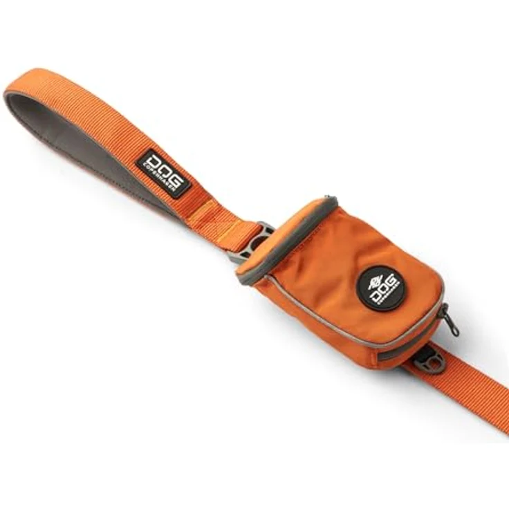 DOG Copenhagen Urban Trail 3.0, 160 cm Hundeleine mit Pouch Organizer und reflektierendem 3M-Besatz, Orange Sun, L – Bild 4