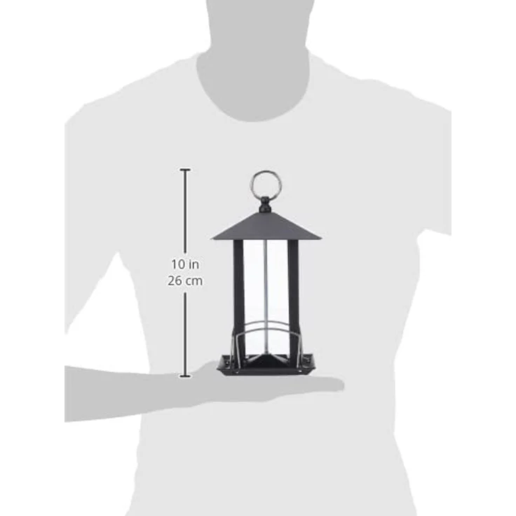 Trixie Vogelfutterspender, Metall, 1.000 ml- 20 cm, schwarz – Bild 4