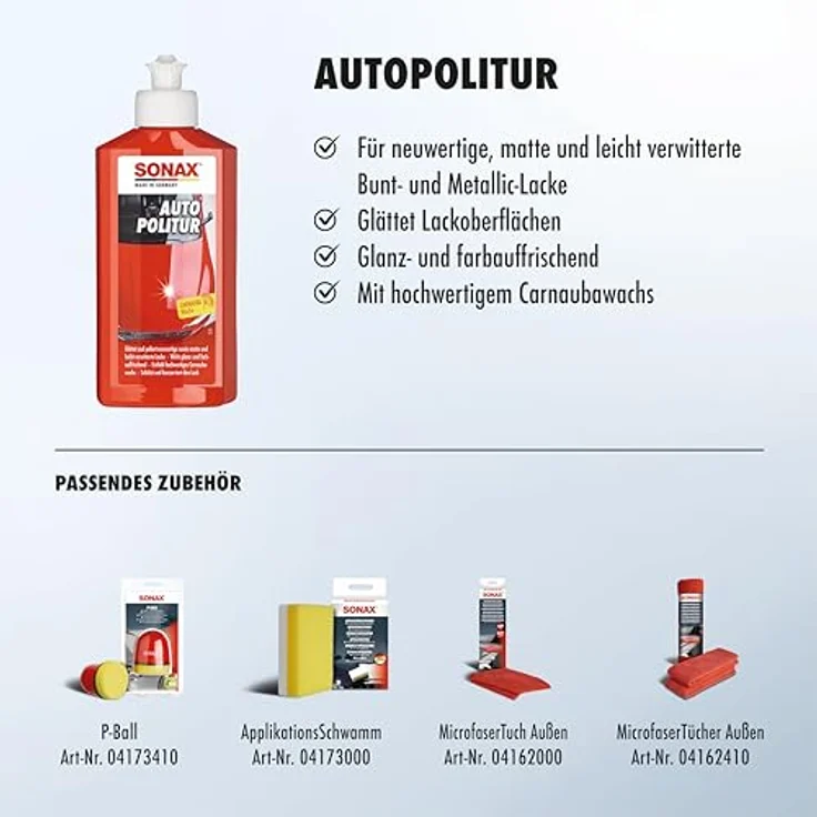 SONAX 03001000  AutoPolitur 250 ml – Bild 3