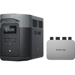 EF ECOFLOW EcoFlow PowerStream Balkonkraftwerk, 0% VAT WLAN Mikrowechselrichter 600W, Kostenloses Upgrade auf 800W, Delta 2 Max tragbare Powerstation, Energieverbrauchssteuerung, App-Steuerung