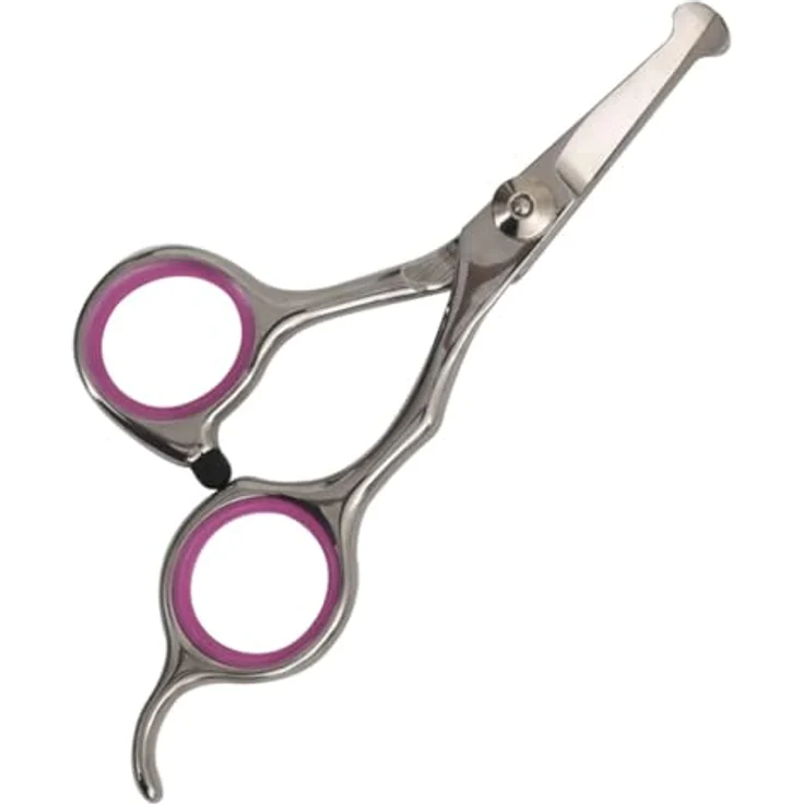 vidaXL Tierhaarentferner 5-tlg. Hundescheren-Set Edelstahl, Professionelles Pflegeset für behaarte Haustiere, Silbern/Rosa/Schwarz – Bild 3