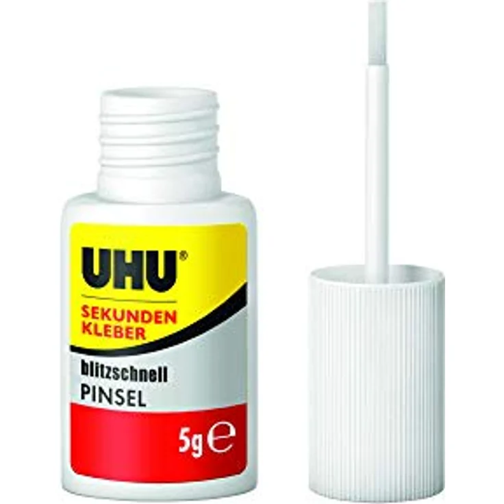 UHU Sekundenkleber blitzschnell Pinsel flüssig 5 g – Bild 4