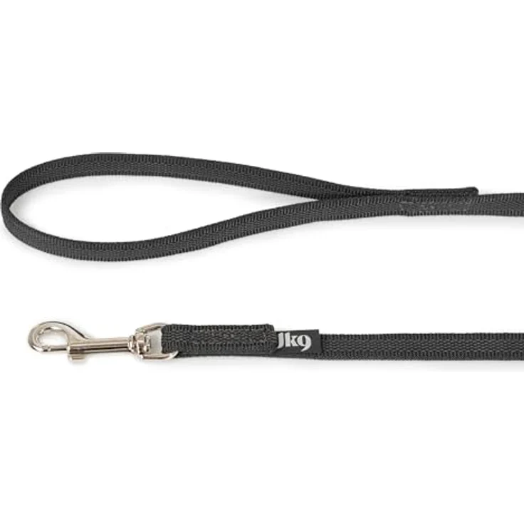 Julius-K9 Gummierte Leine mit Schlaufe Schwarz - Grau Grösse 3 (3, Hund, Allgemein), Halsband + Leine - Strapazierfähige Hundeleine mit eingewebten Gummifasern – Bild 3