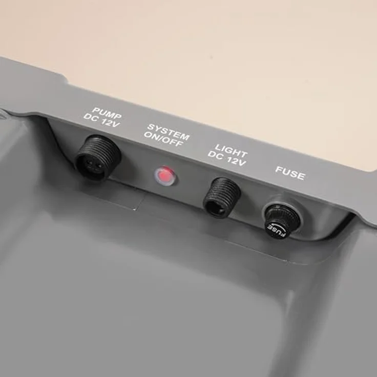 esotec Bachlaufpumpe 100/4200, Komplettset mit 2x50Wp Solarmodulen und 24Ah Akkuspeicher, max. 4200l/h, IP68 – Bild 7