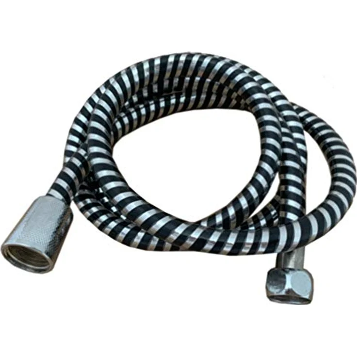 Benson Tools 150cm Flexibler Duschschlauch mit Anti-Knickschutz | Brauseschlauch | Wasserschlauch für Brausekopf, Handbrause, Duschkopf - Schwarz – Bild 1