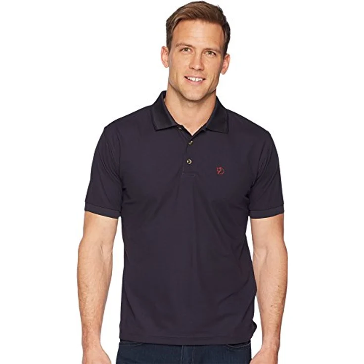 Fjällräven Poloshirt Crowley, dunkelblaues Funktionspolo mit UV-Schutz und schnelltrocknend – Bild 4