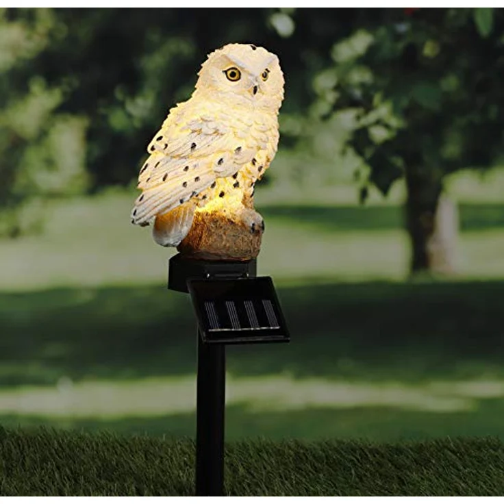Haushalt International HI 70209 LED Solar Gartenstecker Eule – Bild 5