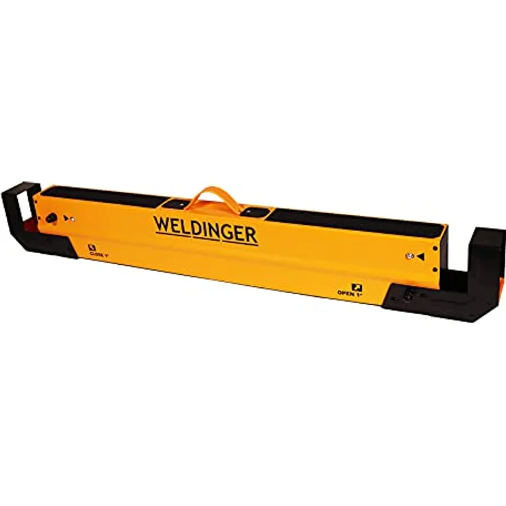 WELDINGER Sägebock 2er-Set 9-fach verstellbar belastbar bis 650 kg, hochwertiger Stahl, faltbare, einzeln einstellbare Beine, schwenkbare Füße, Platz für Stapeln von Material – Bild 3