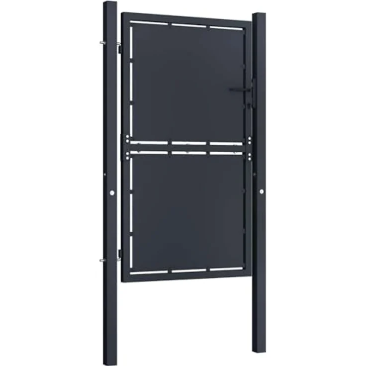 vidaXL Gartentor Stahl 100 x 150 cm anthrazit – Bild 5