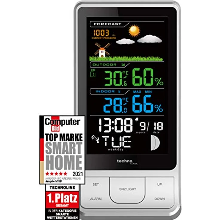 Technoline WS6441, silber-schwarz – Bild 1