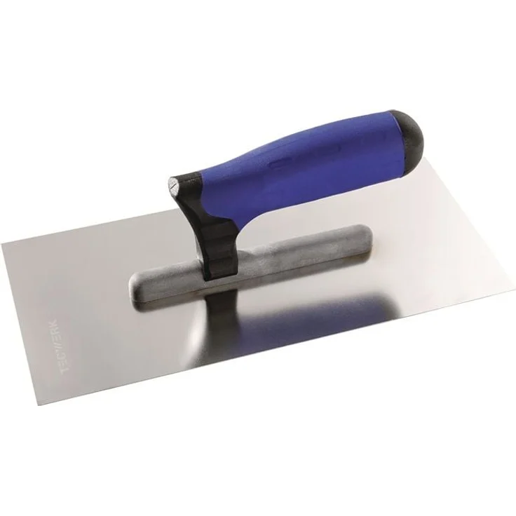 NORDWEST Glättekelle L.280mm B.130mm Zahn 12x12 VA S.0,7mm, ideal für Gips- und Putzarbeiten