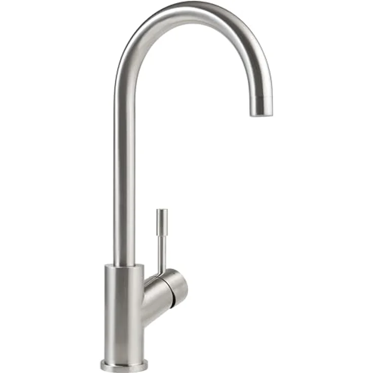 Villeroy & Boch Küchenarmatur Umbrella, Hochdruck Einhebelmischer mit schwenkbarem Auslauf, Edelstahl massiv – Bild 1