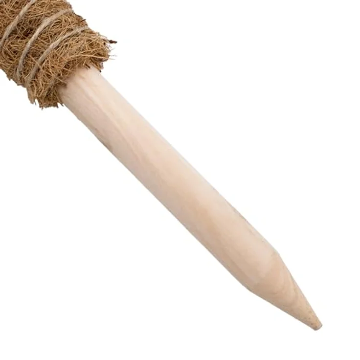 Kokos Rankstab 40 cm Natur - 4 Stück - Pflanzstab für Zimmerpflanzen – Blumen Pflanz Stab Topf Rankhilfe Kletterhilfe Kokosstange für Kletterpflanzen – Bild 3