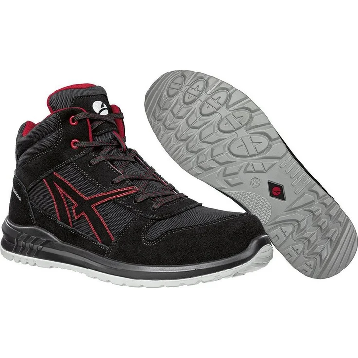 "Albatros Albatros Sicherheitsschuh Clifton mid S3 SRC, Arbeitsschuh mit hydrophobiertem Veloursleder, schwarz" – Bild 1