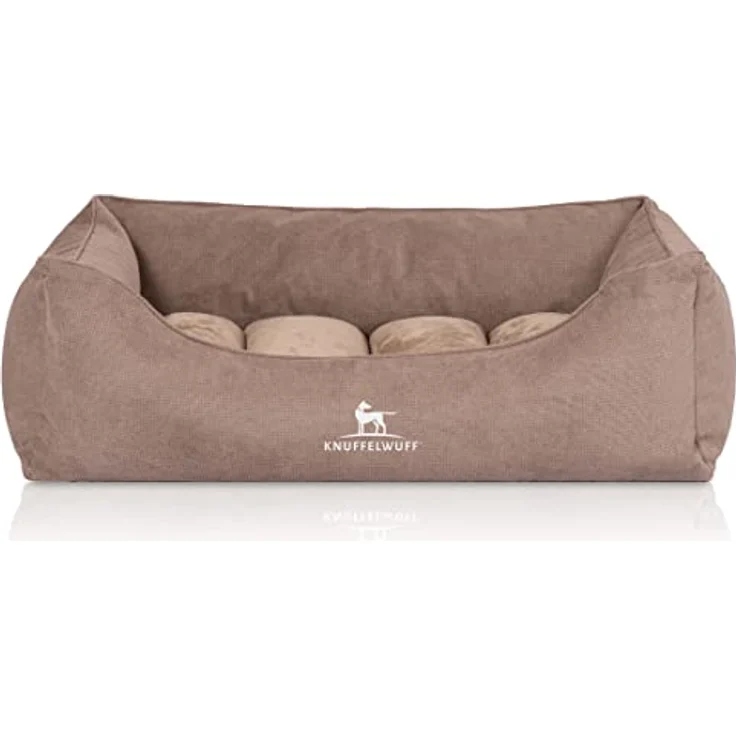 Knuffelwuff orthopädisches Hundebett Baltimore XL 100 x 70cm Beige - Hundekissen für große, mittelgroße und kleine Hunde - Waschbar – Bild 2