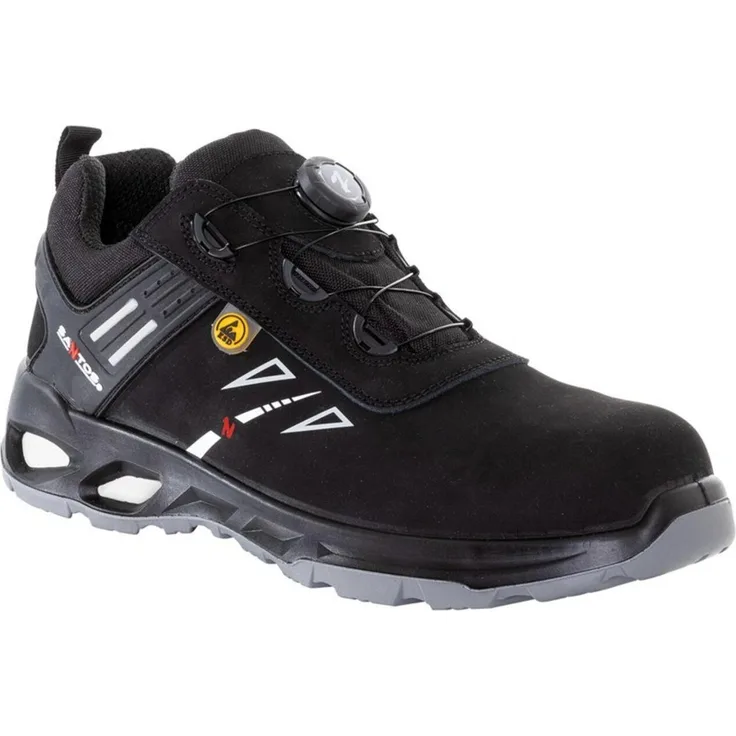 SANTOS Halbschuh S51 FAST ERGO S3 ESD, schwarz, Gr. 41, metallfreier Zehen- und Durchtrittschutz, rutschhemmende Laufsohle