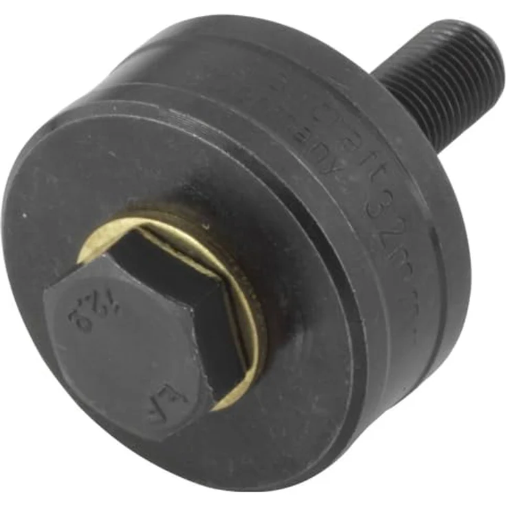wolfcraft 3753000 Lochschneider für Wasserhähne Ø 32 mm, exaktes Ausstanzen für Edelstahl und Blech bis 1 mm – Bild 1