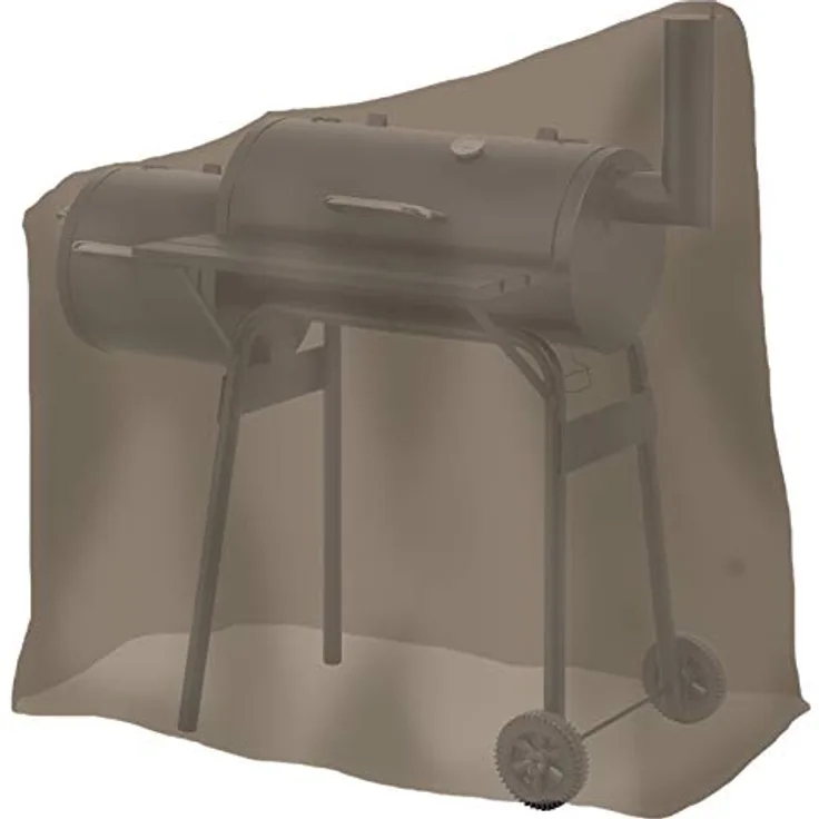 Tepro Grillabdeckung Abdeckhaube für Smoker Schutzhülle Abdeckplane klein, taupe