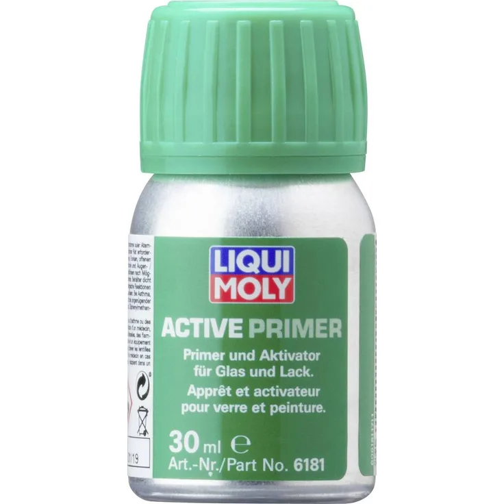 Liqui Moly Primer 6181, Schwarzprimer 30ml für Glas-/Keramik-Haftung und UV-Schutz, lösemittelhaltig