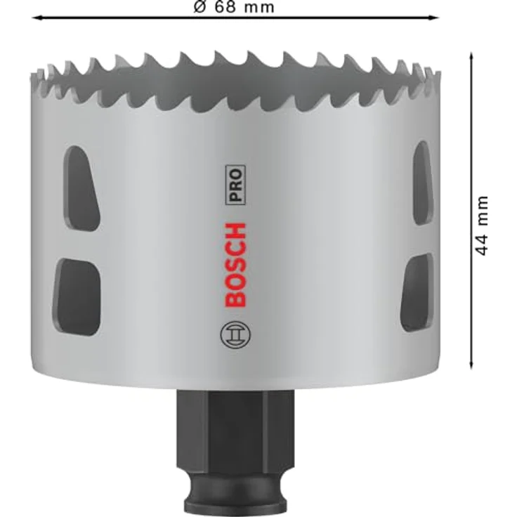 Bosch 1x PRO Multi Material Power Change Plus Lochsäge, Ø 68 mm, für Weichholz, Trockenbauwand, Professional Zubehör – Bild 3