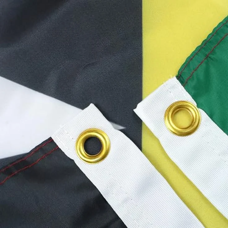 AZ FLAG St. Kitts und Nevis Flagge 150x90 cm aus leichtem Polyester mit Messing-Ösen, verstärkte Ecken und Doppelnaht – Bild 2