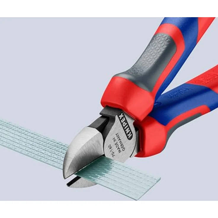 KNIPEX 70 02 160 SB Seitenschneider schwarz atramentiert mit Mehrkomponenten-Hüllen 160 mm (in SB-Verpackung) – Bild 3