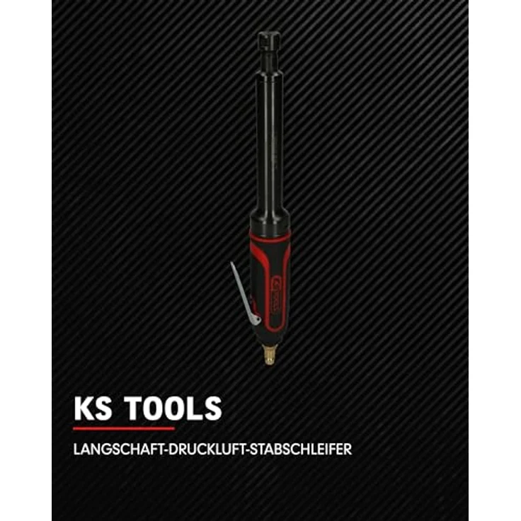 KSTOOLS Langschaft-Druckluft-Stabschleifer, 23.000 U/min, pneumatisch mit ergonomischem Design und stufenloser Geschwindigkeitsregulierung – Bild 2