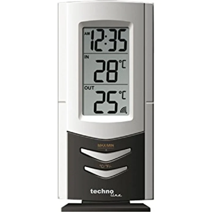 Technoline Wetterstation WS 9170, Temperaturstation mit Innen- und Außentemperaturanzeige, klassisches Design – Bild 3