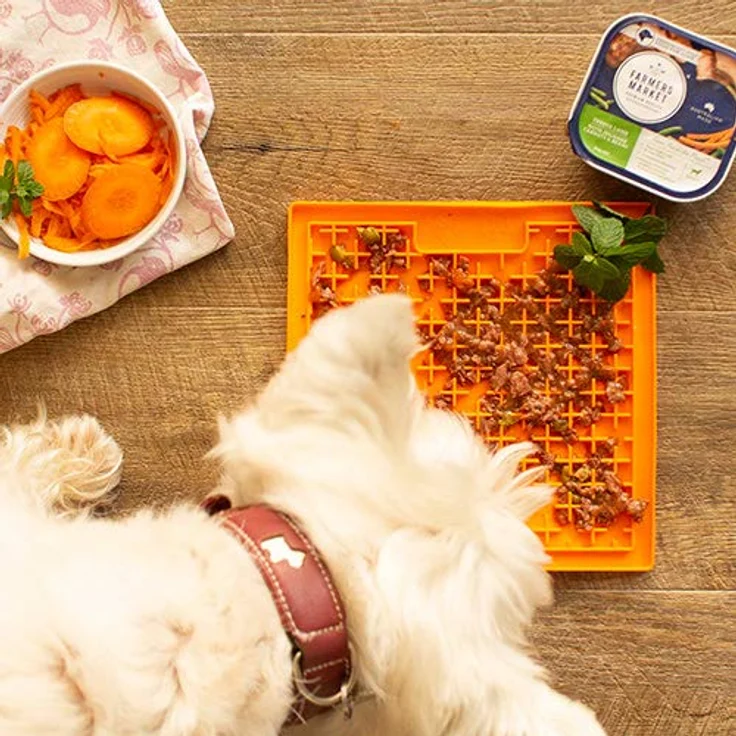 LICKIMAT (Schleckmatten Buddy Farbe orange, Größe M – Bild 3