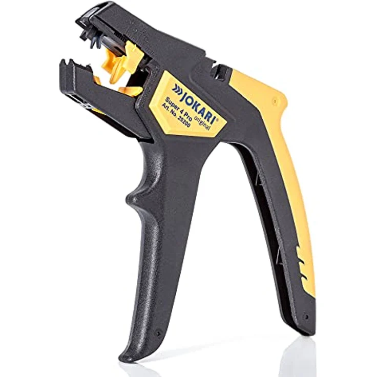 Jokari Abisolierzange Super 4 Pro (für Leiterquerschnitte von 0,2-6mm², Längenanschlag verstellbar 5-15 mm, Griff ergonomisch, Klingen auswechselbar) 460300 – Bild 2