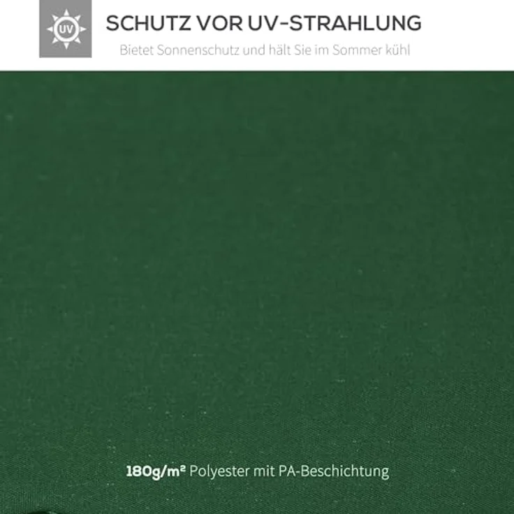 Outsunny Pavillon-Ersatzdach Ersatzdach für Metallpavillon in schönem Grün, wasserabweisend und strapazierfähig – Bild 7