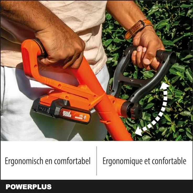 Powerplus Dual Power Garden Rasentrimmer POWDPG75421, kabellos, 20 V Akku, 9000 U/min, einklappbarer Holm, 260 mm Schnittbreite, inkl. Trimmfaden – Bild 6