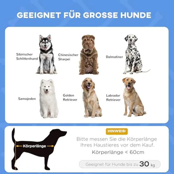 PawHut Haustierbett mit Baldachin, Erhöhtes Hundebett, Hundeliege Outdoor mit Dach, Atmungsaktiv, Taftstoff Dunkelblau 92 x 76 x 90 cm – Bild 4