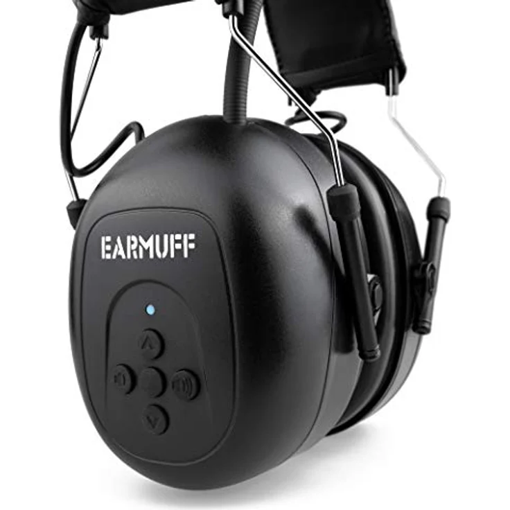 EARMUFF Gehörschutz mit FM Radio & 31dB Dämmung | Lieblings Radiosender hören | elektronischer Ohrenschutz für Erwachsene | Schallschutz für Baustellen & Gartenarbeit – Bild 2