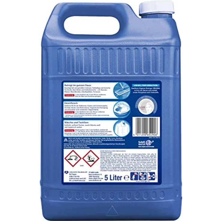 DanKlorix Hygiene-Reiniger Original mit Chlor 5L - Reiniger für Haus & Garten, hochwirksam gegen Bakterien, Viren, Keime & Schimmelpilze – Bild 2