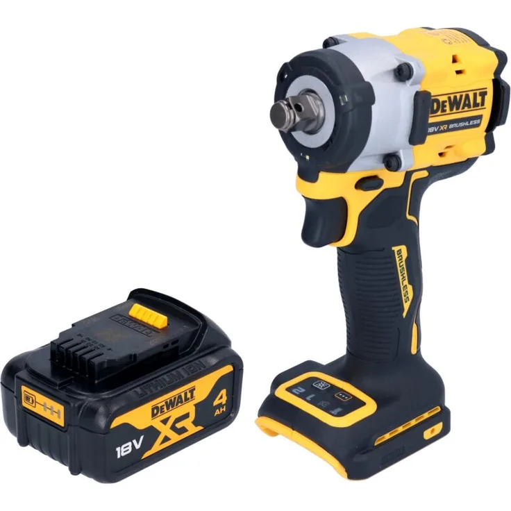 DeWalt DCF 921 N, Akku Schlagschrauber 18 V, 400 Nm, 1/2" Brushless mit 1x 4,0 Ah Akku - ohne Ladegerät