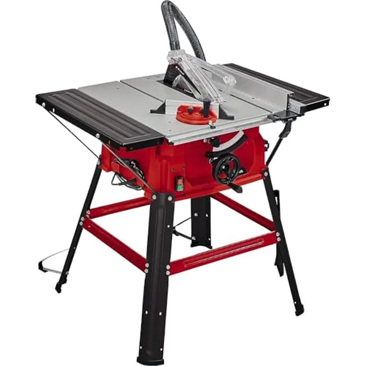 Einhell Tischkreissäge TC-TS 2025-2 U (max. 2.000 Watt, Verstellung für Höhe-Neigung des Präzisionssägeblatts, Parallelanschlag, Winkelanschlag +- 60°, Auflagefläche l.-r.)