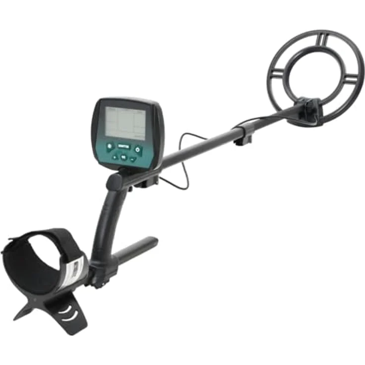 vidaXL Metalldetektor 24 cm Suchtiefe mit LCD-Display, Schwarz – Bild 3