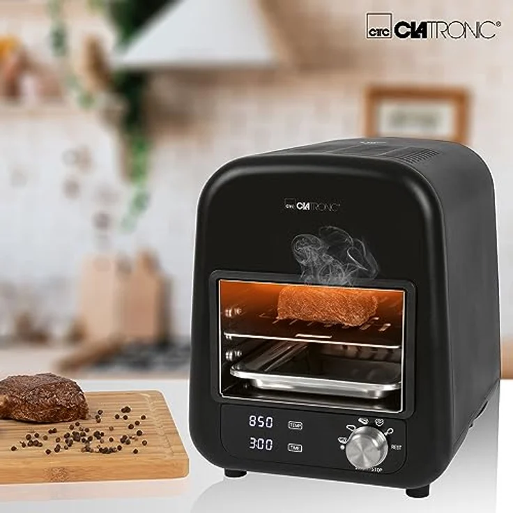 Clatronic Beef-Grill EBG 3760, schwarz, 1.600 Watt Elektrogrill – Bild 6