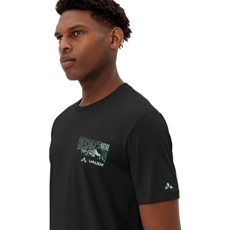 Vaude Spirit T-Shirt II, Herren Bike-T-Shirt aus 100% Baumwolle, Schwarz, Größe M, atmungsaktiv und regulär geschnitten – Bild 6