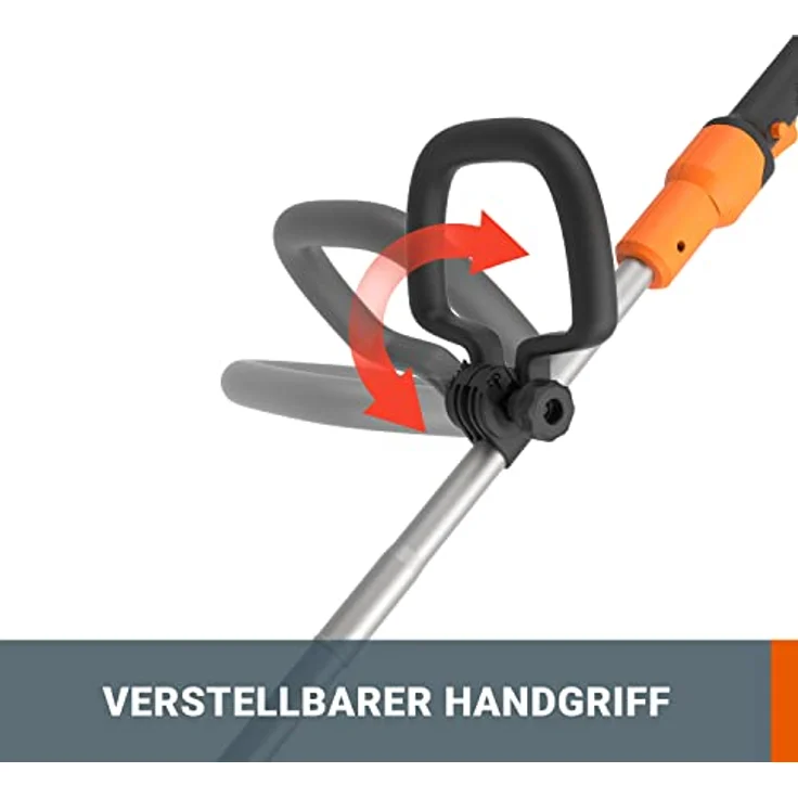 Worx PowerShare 20V Akku-Rasentrimmer WG183E, 33 cm, Li-Ionen, 40 V, 2 Ah, inkl. 2 Akkus, kabellos und leichtgewichtig – Bild 2