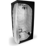 Romberg Grow Tent 80 x 80 x 180 cm - Indoor Anbau Grow Zelt mit Mylar-Beschichtung, optimales Pflanzenwachstum
