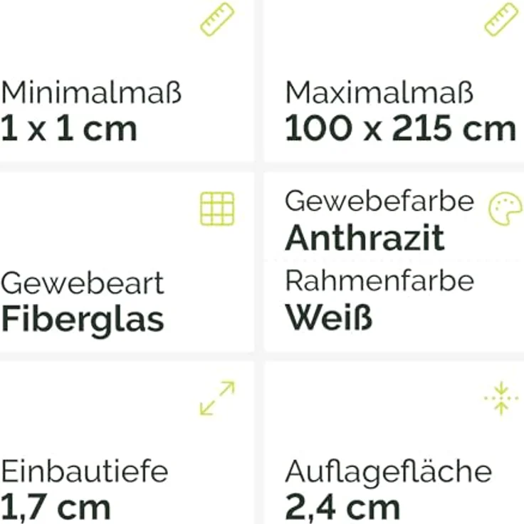 Nematek Fliegengitter Tür Light - Fliegengitter Balkontür mit weißem Rahmen - schmale Fliegengittertür für Terrassen- & Balkontüren - Bausatz für max. 100 x 215 cm – Bild 2