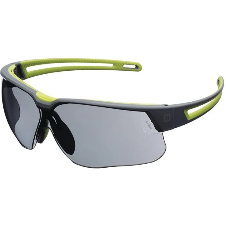 Honeywell Avatar Plus Schutzbrille EN166, EN170, UKCA, grau/grün Bügel, graue Scheibe, Polycarbonat mit Hydroshield Beschichtung