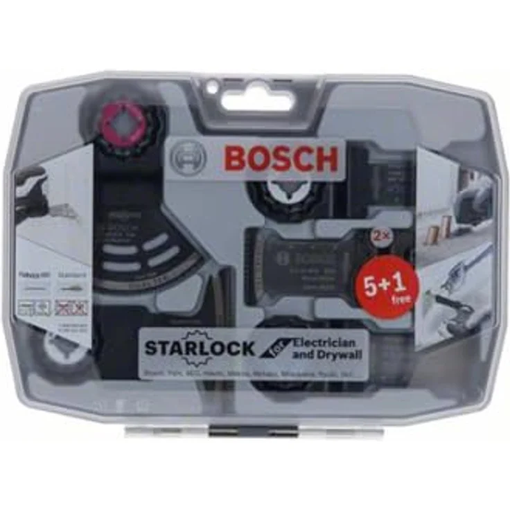 Bosch Professional 6 tlg. Starlock Tauchsägeblatt Set (für Holz, Metall und Multimaterial, Zubehör Multifunktionswerkzeug) – Bild 3