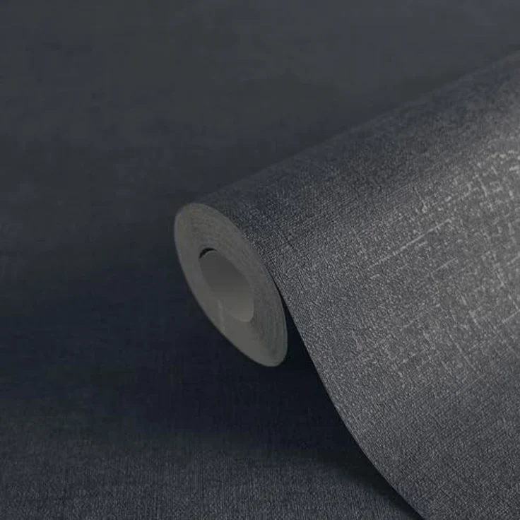A.S. Création Smart Surfaces Vliestapete in Textiloptik, einfarbig, 10,05 m x 0,53 m, Blau/Dunkelblau, hohe Licht- und Scheuerbeständigkeit, Made in Germany – Bild 2
