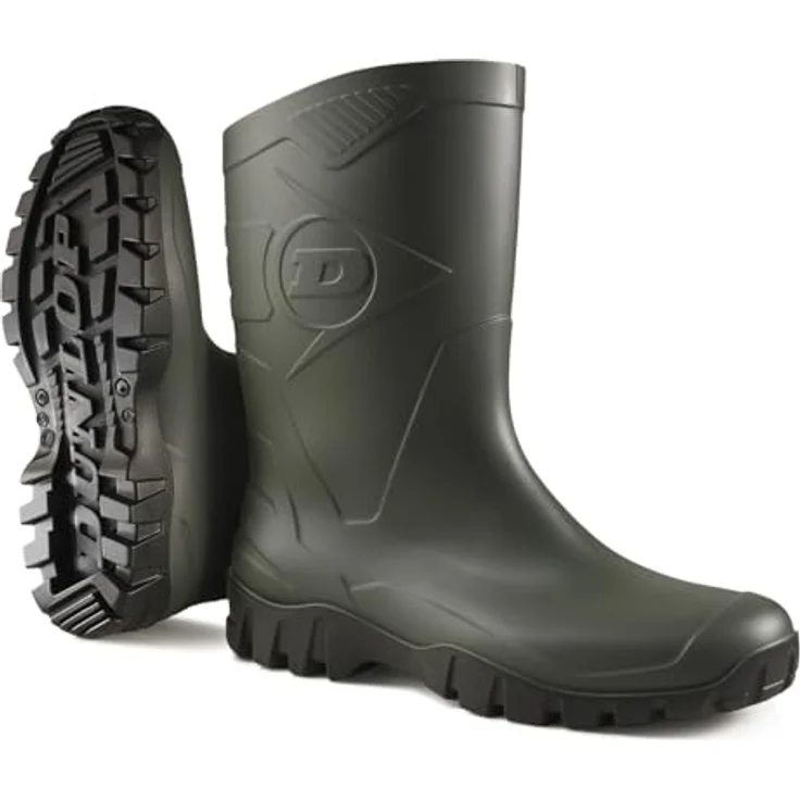 ELC Stiefel Dunlop Dee, Gr. 42, grün Arbeitsschuh – Bild 1