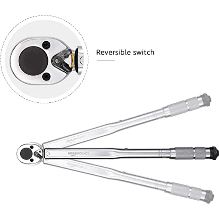 AmazonBasics Einrastender 1-2-Inch-Drehmomentschlüssel, 20-150 ft.-lb, 27.1-203.5 Nm – Bild 6