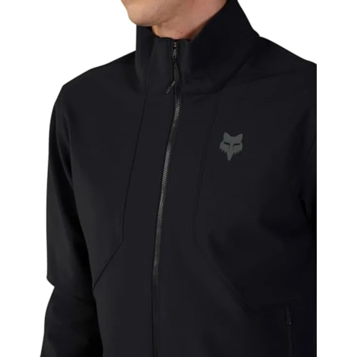 Fox Ranger Fire Blk, Herren Velojacke, dreilagiges Polyester, warmes Fleece-Innenfutter, Schwarz, Größe S – Bild 3