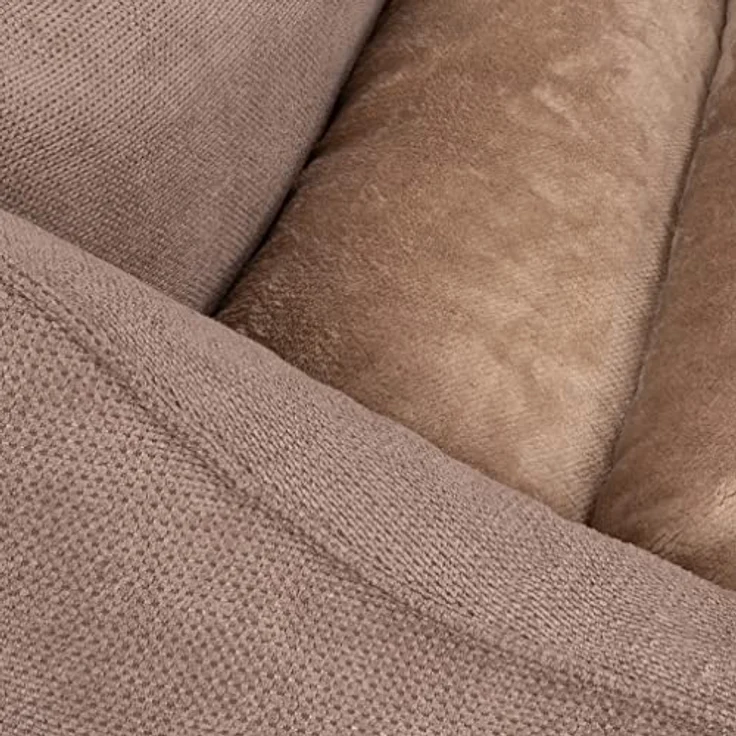 Knuffelwuff orthopädisches Hundebett Baltimore XL 100 x 70cm Beige - Hundekissen für große, mittelgroße und kleine Hunde - Waschbar – Bild 4